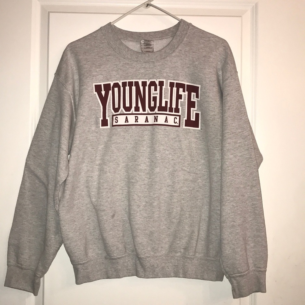 Grey Younglife Saranac sweatshirt